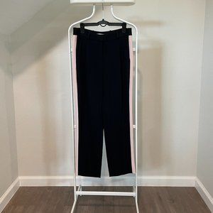 DVF Black Side-Striped Pants Size 0